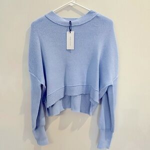 Pink Rose cropped sweater
